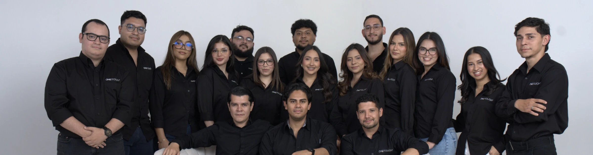 Wide view of the Onetouch team at a studio gathering.